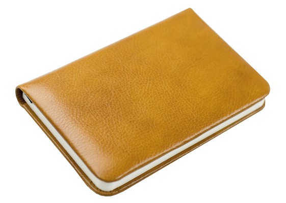 Notizbuch Pocket Format (gebunden) | Echtleder | VINTAGE hellbraun