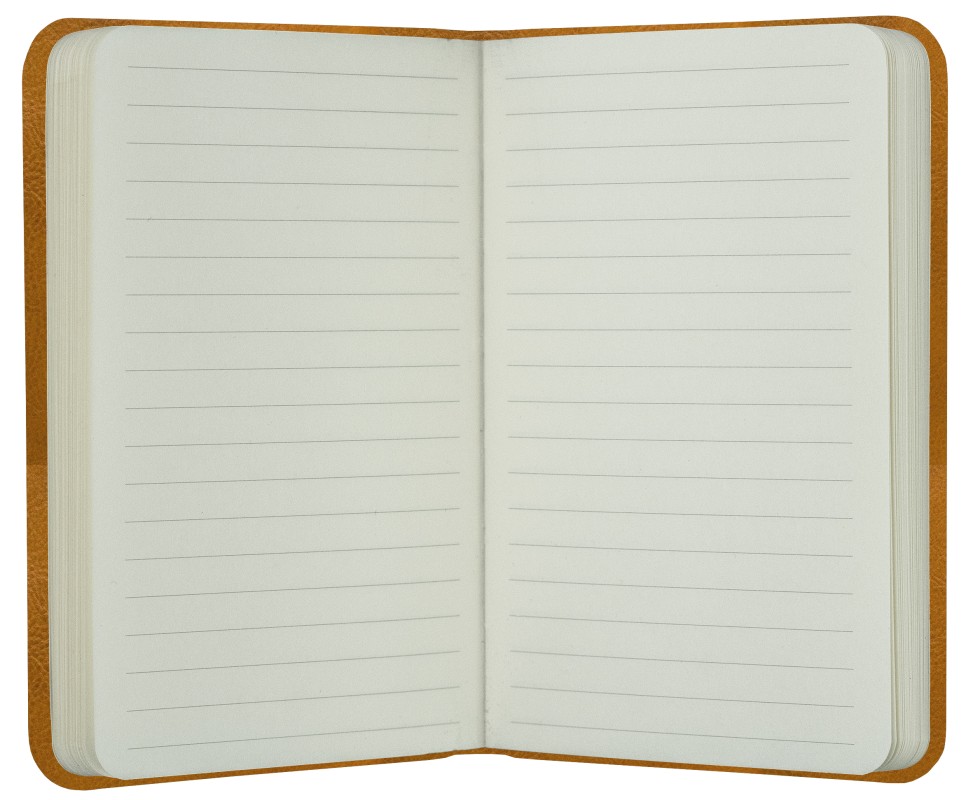 Notizbuch Pocket Format (gebunden) | Echtleder | VINTAGE hellbraun
