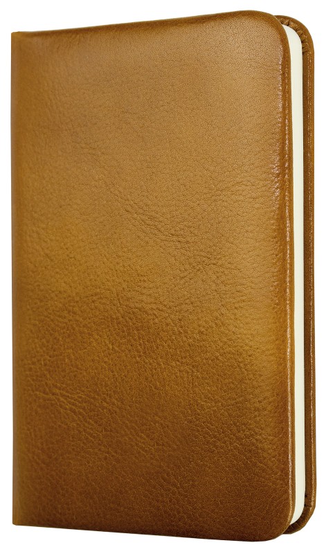 Notizbuch Pocket Format (gebunden) | Echtleder | VINTAGE hellbraun