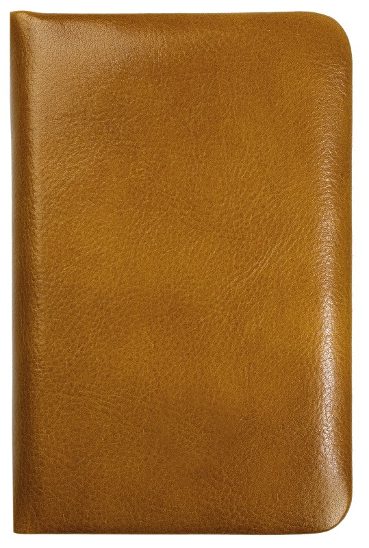 Notizbuch Pocket Format (gebunden) | Echtleder | VINTAGE hellbraun