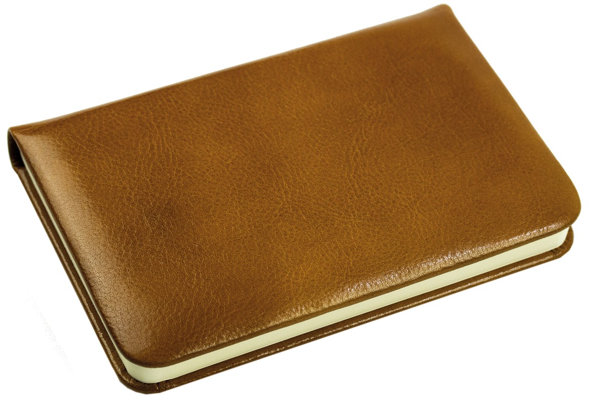 Notizbuch Pocket Format (gebunden) | Echtleder | VINTAGE hellbraun