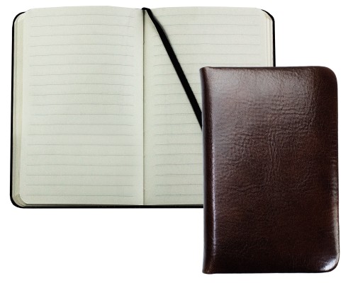 Notizbuch Pocket Format (gebunden) | Echtleder | VINTAGE dunkelbraun
