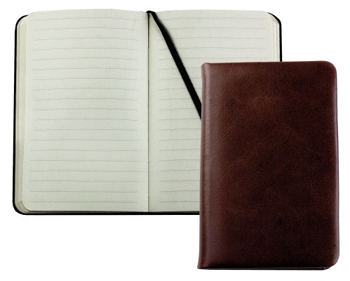 Pocket Notizbuch (gebunden) PREMIUM LEDER VINTAGE marronebraun