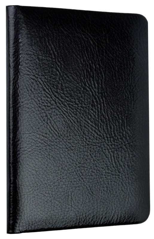 Adressbuch DIN A6+ (gebunden) | Echtleder | VINTAGE schwarz