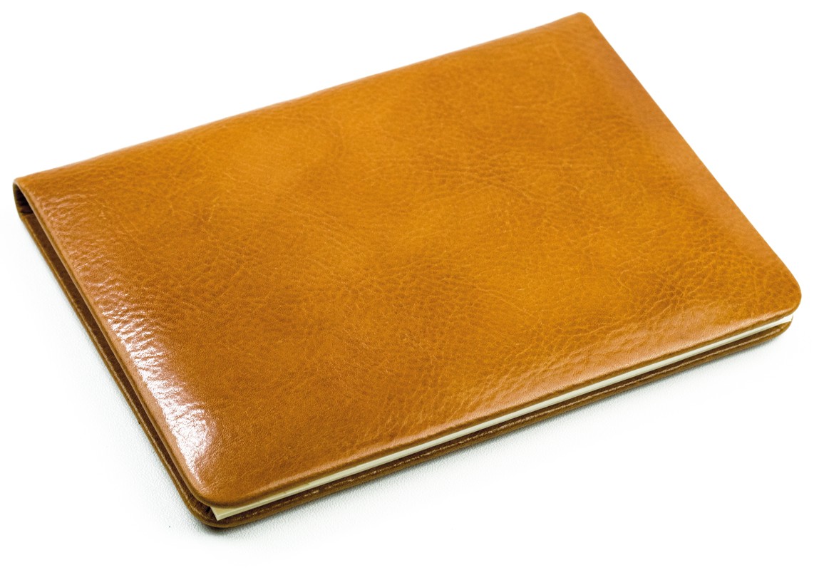 Adressbuch DIN A6+ (gebunden) | Echtleder | VINTAGE hellbraun
