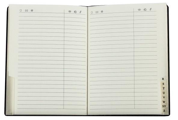 Adressbuch DIN A6+ (gebunden) | Echtleder | VINTAGE dunkelbraun