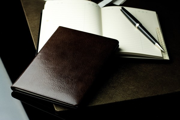 Adressbuch DIN A6+ (gebunden) | Echtleder | VINTAGE dunkelbraun