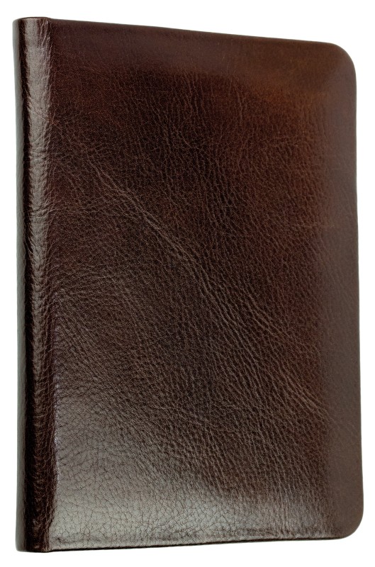 Adressbuch DIN A6+ (gebunden) | Echtleder | VINTAGE dunkelbraun