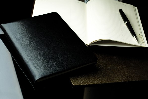 Adressbuch DIN A5 (gebunden) | Echtleder | VINTAGE schwarz