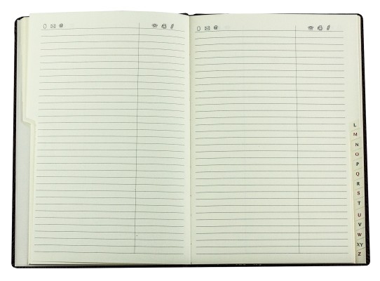 Adressbuch DIN A5 (gebunden) PREMIUM LEDER VINTAGE marronebraun