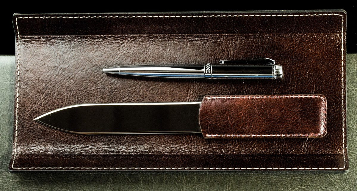 Brieföffner PREMIUM LEDER VINTAGE marronebraun