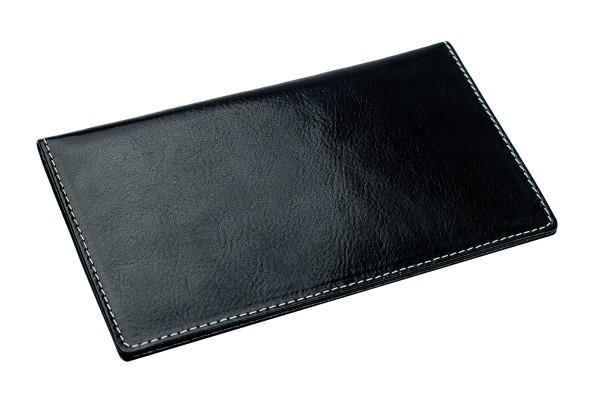 Leporello Faltkalender deutsch 2026 PREMIUM LEDER VINTAGE schwarz