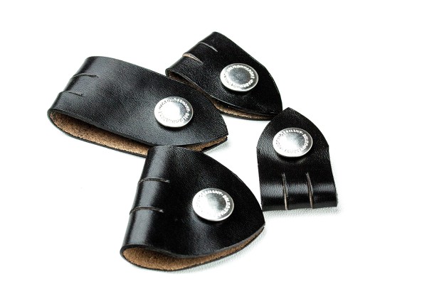 Kabel Organizer Set - Kabelbinder 4-teilig PREMIUM LEDER VINTAGE schwarz