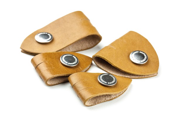 Kabel Organizer Set - Kabelbinder 4-teilig PREMIUM LEDER VINTAGE cuoiobraun