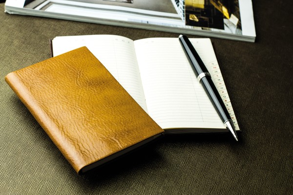 Adressbuch Pocket Format (gebunden) | Echtleder | VINTAGE hellbraun