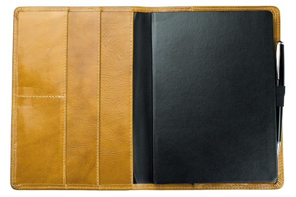 Kalenderbuch DIN A5 für das Jahr 2025 + 2026 PREMIUM LEDER VINTAGE cuoiobraun