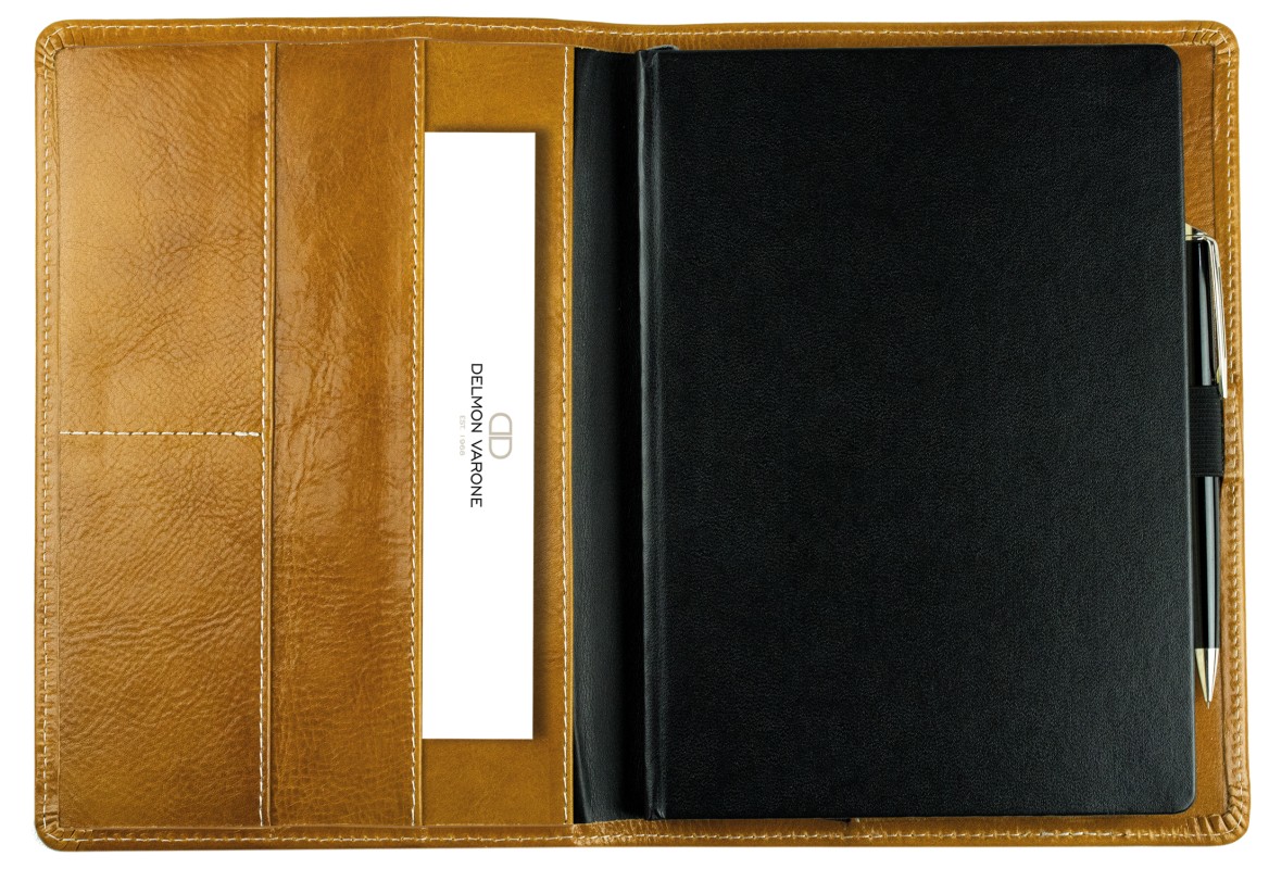 Kalenderbuch DIN A5 für das Jahr 2027 PREMIUM LEDER VINTAGE cuoiobraun