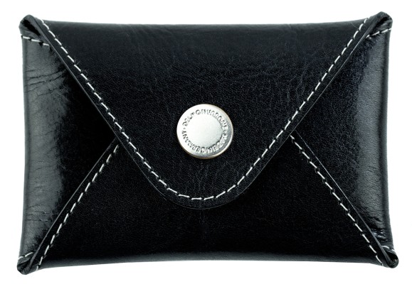 Night Out Wallet / Mini Börse / Kartenetui PREMIUM LEDER VINTAGE schwarz
