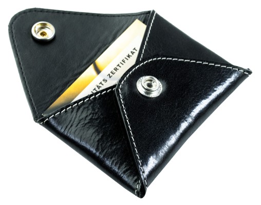 Night Out Wallet / Mini Börse / Kartenetui PREMIUM LEDER VINTAGE schwarz