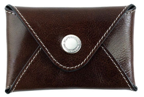 Night Out Wallet / Mini Börse / Kartenetui PREMIUM LEDER VINTAGE marronebraun