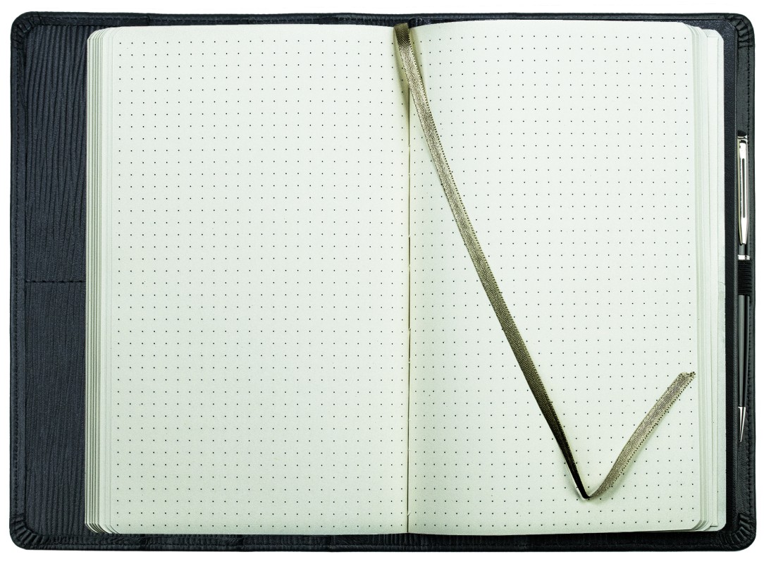 Notizbuch DIN A5 schmal | Echtleder | PAGLIA schwarz