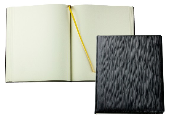 Gästebuch PREMIUM LEDER MANHATTAN Paglia schwarz
