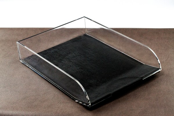 Schreibtisch Set "OXFORD" 8-teilig PREMIUM LEDER PAGLIA schwarz