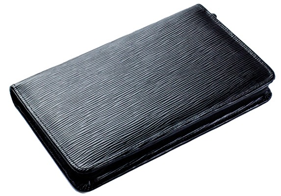 Traveller Book / Reisedokumente Mappe PREMIUM LEDER MANHATTAN schwarz - RFID Protected