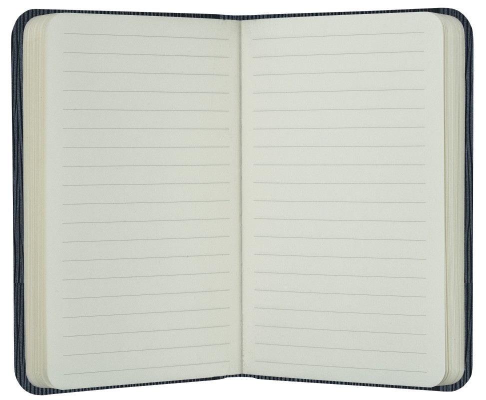 Notizbuch Pocket Format (gebunden) | Echtleder | PAGLIA schwarz