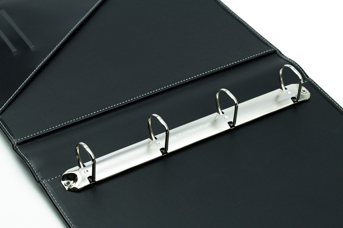 Ordner DIN A4 / DIN A4+ | Echtleder | CAMBRIDGE schwarz