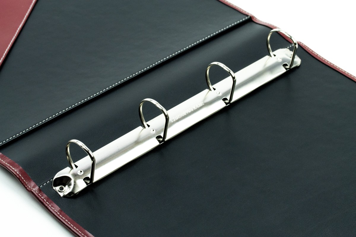 Ordner DIN A4 / DIN A4+ | Echtleder | CAMBRIDGE rot