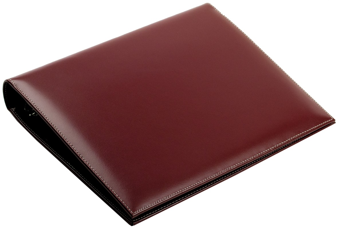 Ordner DIN A4 / DIN A4+ | Echtleder | CAMBRIDGE rot