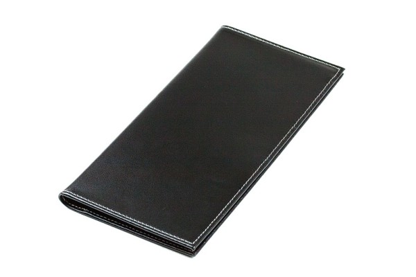 Reisebrieftasche CAMBRIDGE Top Grain Rindspaltleder schwarz - RFID Protected