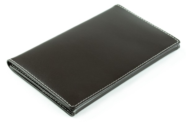 Taschenkalender 3-teilig für 2025 + 2026 - Cambridge Top Grain Leder dunkelbraun