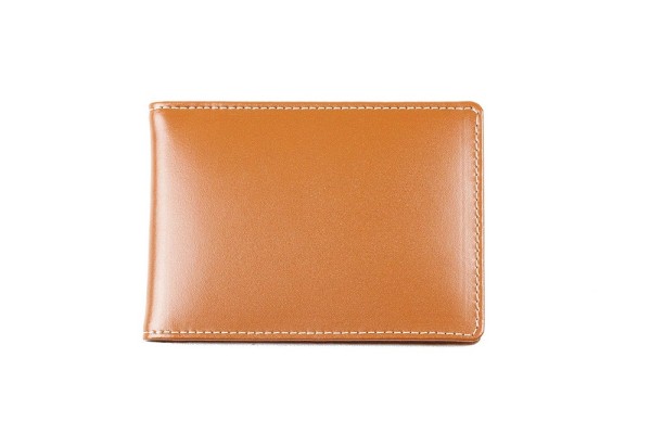 Kartenetui mit 6 Kartenfächer CAMBRIDGE Top Grain Rindspaltleder hellbraun - RFID Protected