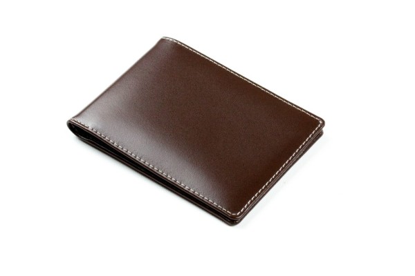 Kartenetui mit 6 Kartenfächer CAMBRIDGE Top Grain Rindspaltleder dunkelbraun - RFID Protected