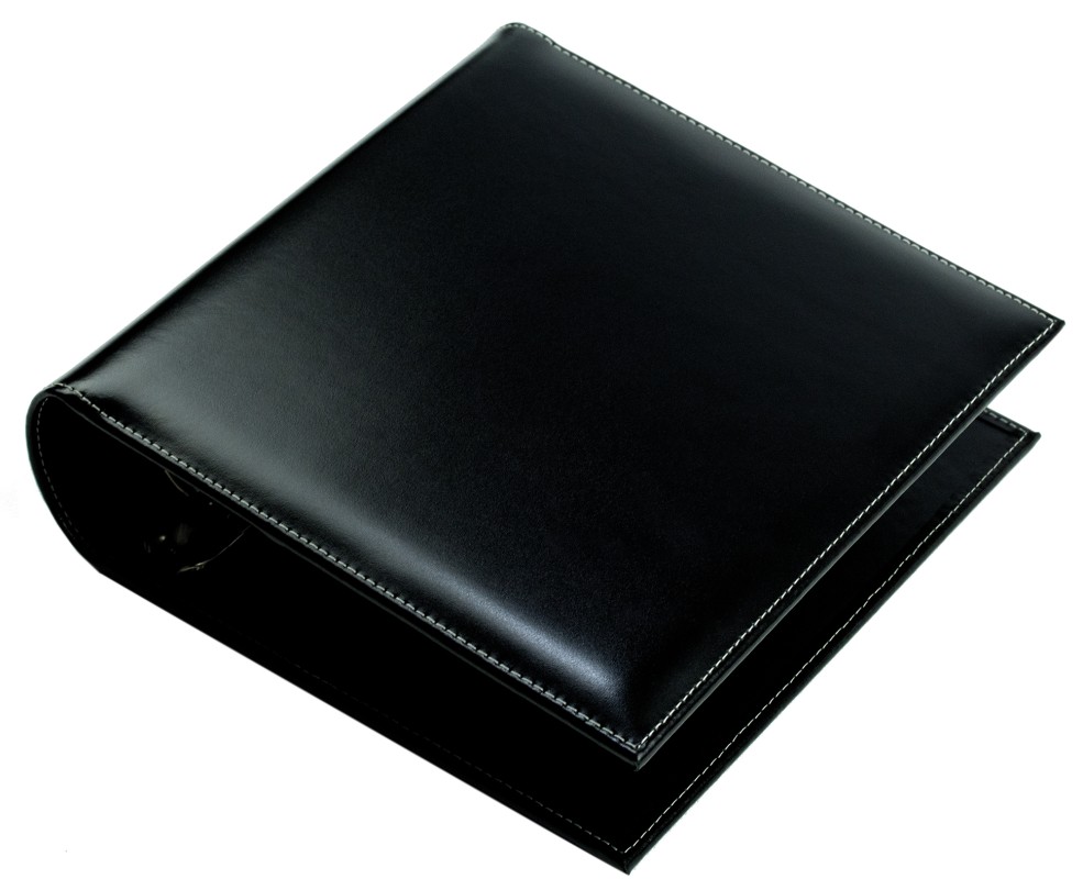 Ordner DIN A5 | Echtleder | CAMBRIDGE schwarz