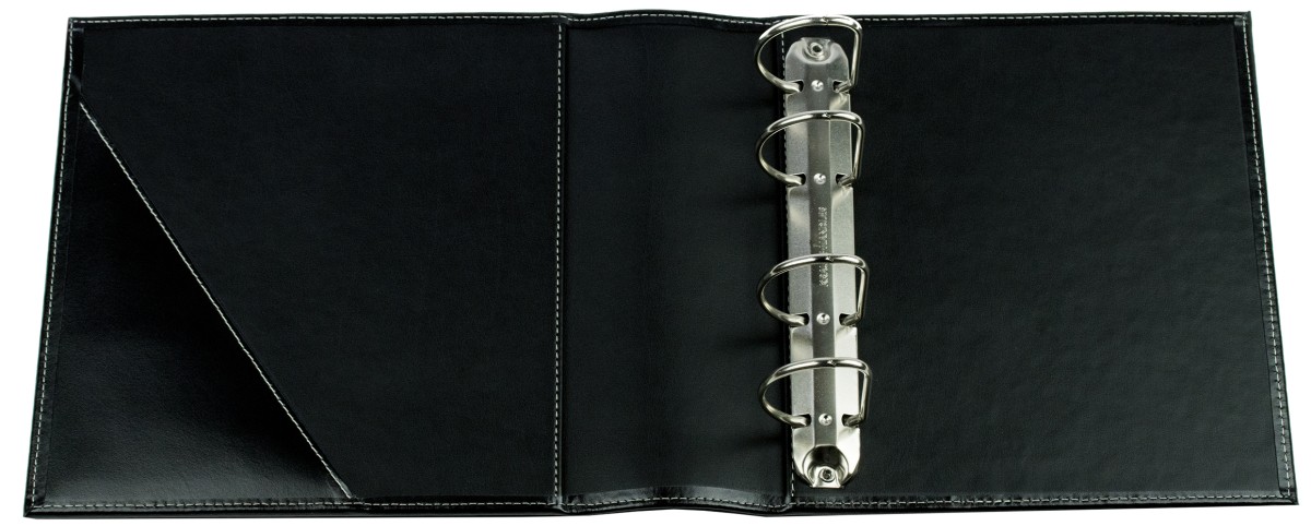 Ordner DIN A5 | Echtleder | CAMBRIDGE schwarz