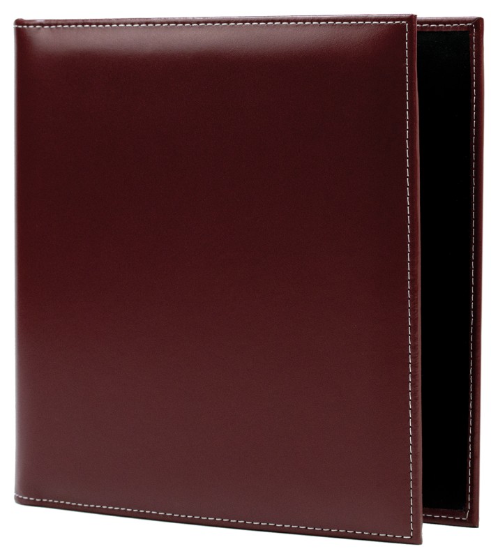 Ordner DIN A5 | Echtleder | CAMBRIDGE rot