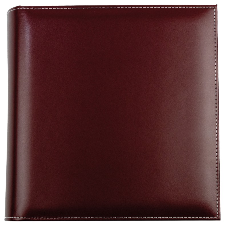 Ordner DIN A5 | Echtleder | CAMBRIDGE rot