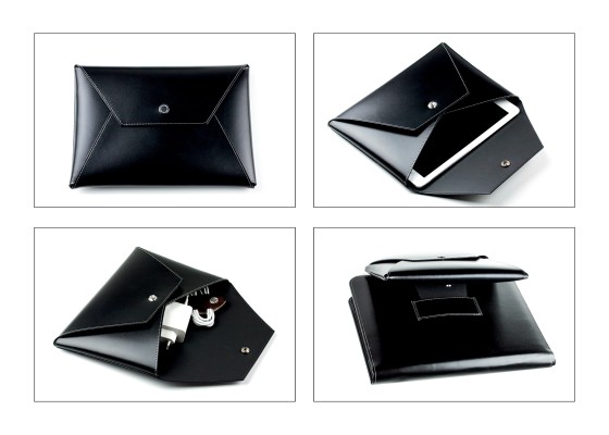 Manager Orgamappe DIN A4 mit Tablethalterung und optionaler Zubehörtasche CAMBRIDGE Top Grain Leder schwarz