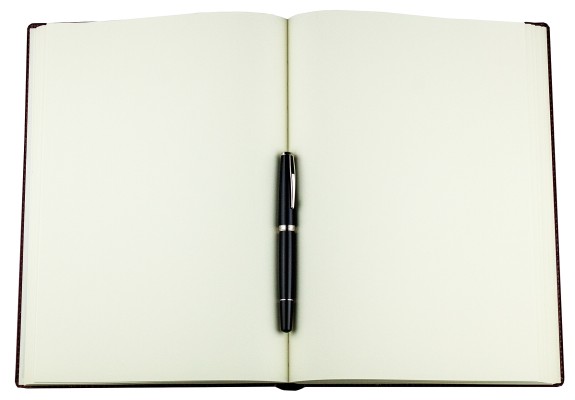 Skizzen / Notizbuch / Gästebuch DIN A4, CAMBRIDGE Top Grain Rindspaltleder mit heller Kontrastnaht dunkelbraun
