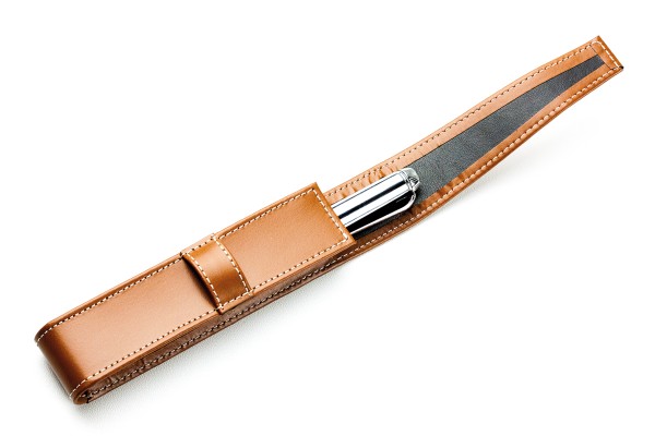 Schreibgeräteetui UNO CAMBRIDGE Top Grain Leder hellbraun