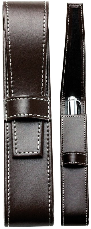Schreibgeräteetui UNO CAMBRIDGE Top Grain Leder dunkelbraun