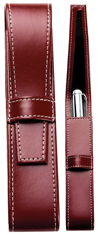Schreibgeräteetui UNO CAMBRIDGE Top Grain Leder rot