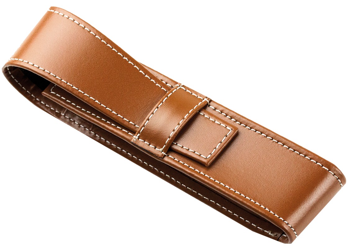 Schreibgeräteetui DUO CAMBRIDGE Top Grain Leder hellbraun