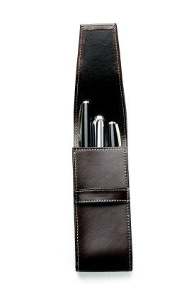 Schreibgeräteetui TRIO CAMBRIDGE Top Grain Leder dunkelbraun