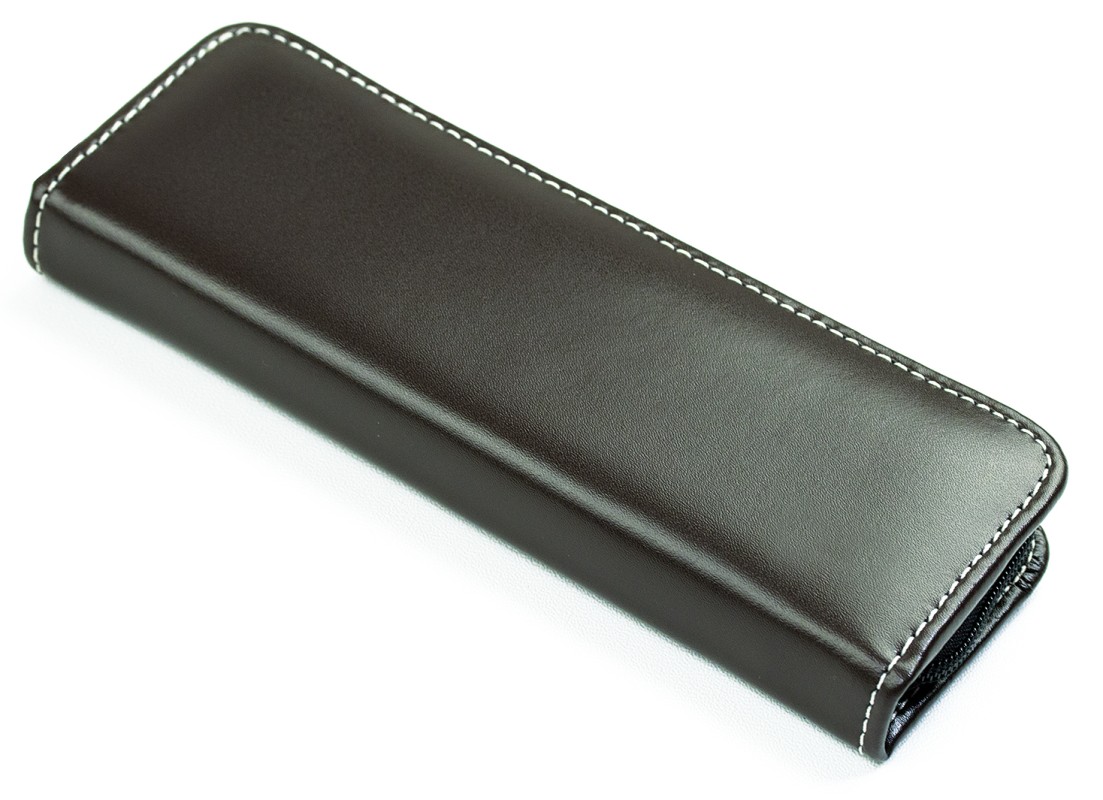 RV-Schreibgeräteetui TRIO - CAMBRIDGE Top Grain Leder - dunkelbraun