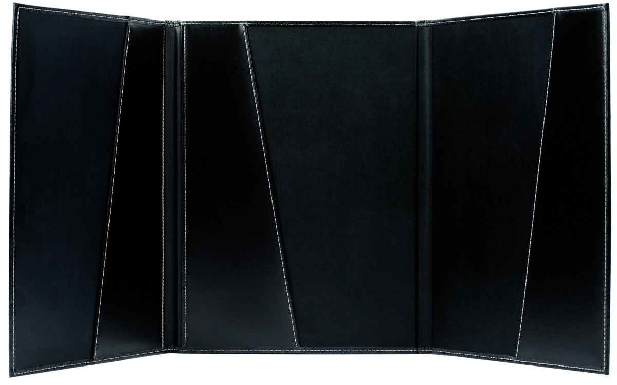 Vertragsmappe DIN A4 | Echtleder | CAMBRIDGE schwarz