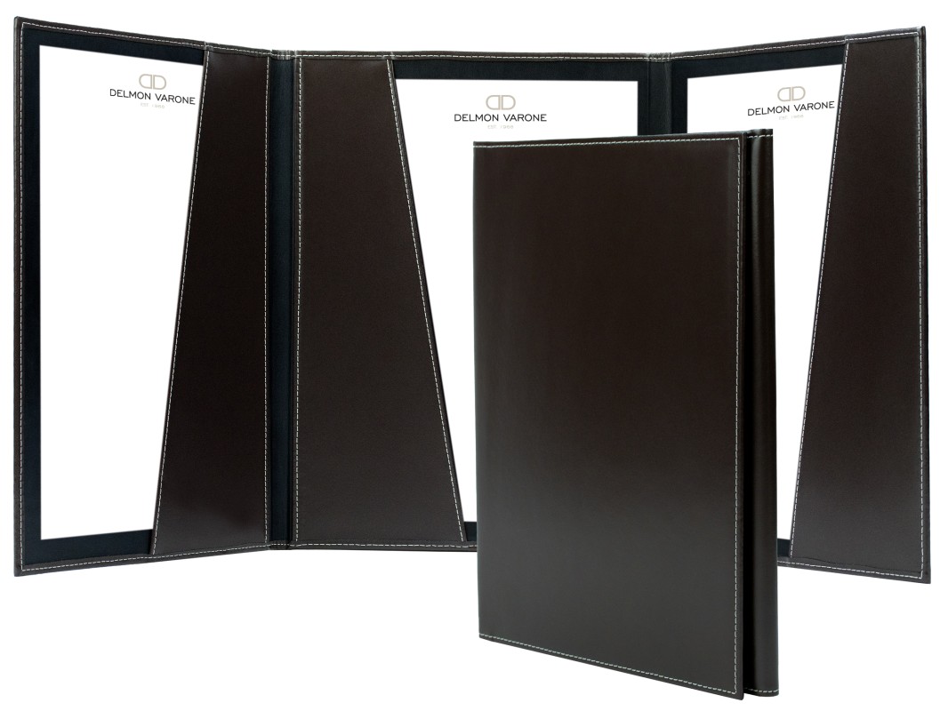 Vertragsmappe DIN A4 | Echtleder | CAMBRIDGE dunkelbraun